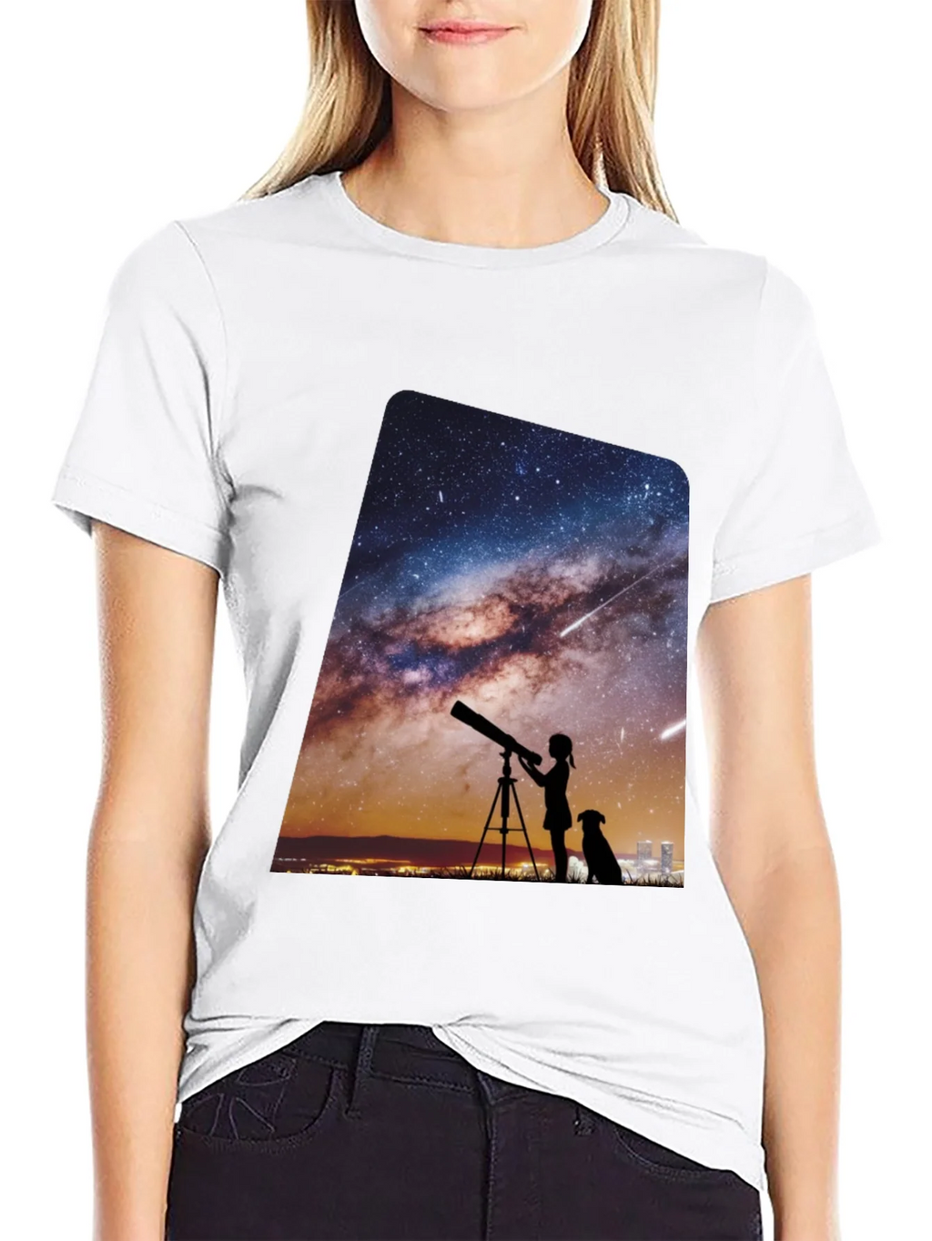 Starry Night Telescope Graphic Tee product image 8