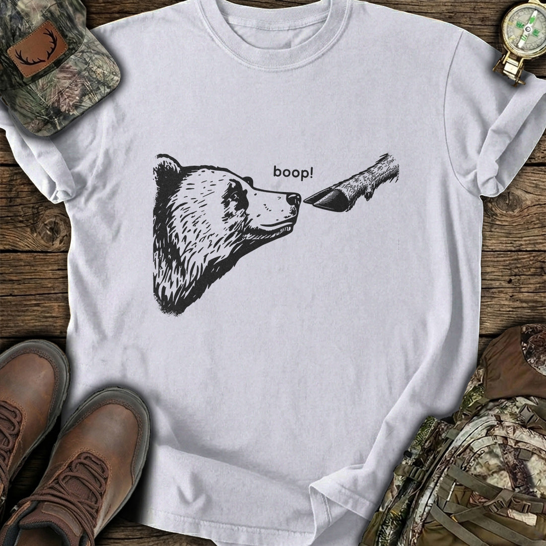 Bear Boop Humor T-Shirt product image 5