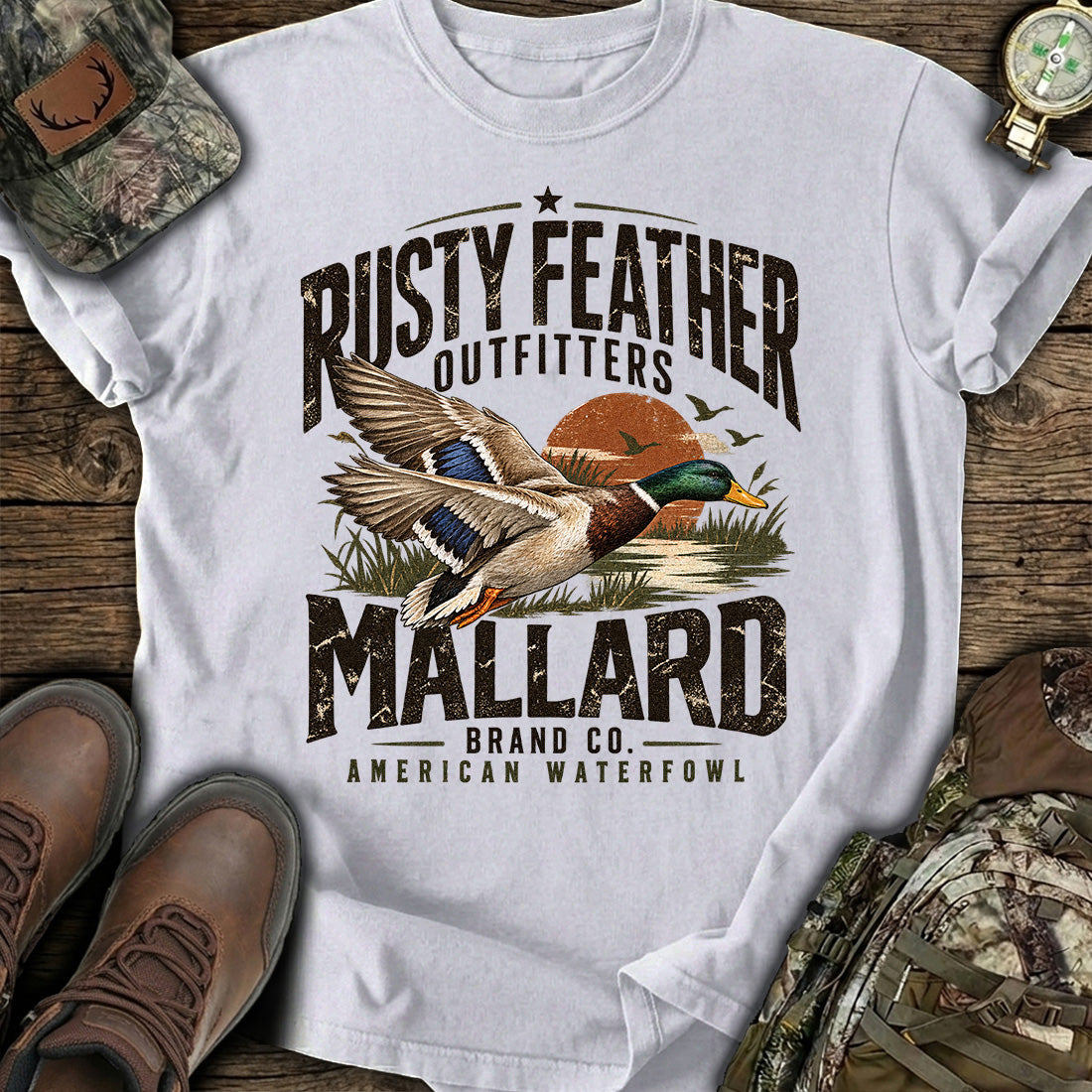 Mallard Sunset Hunt T-Shirt product image 5