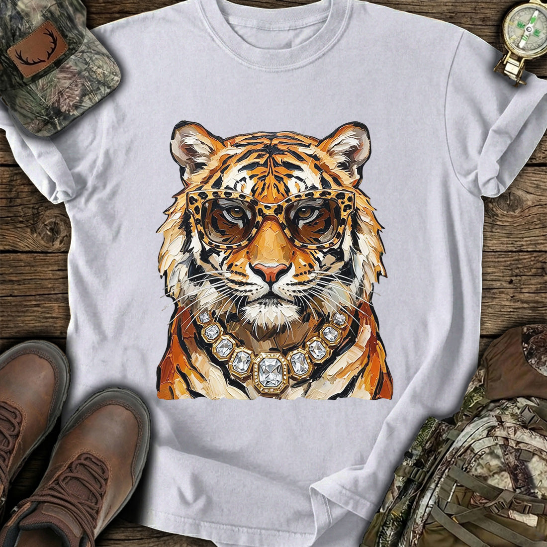 Royal Tiger Drip T-Shirt product image 4