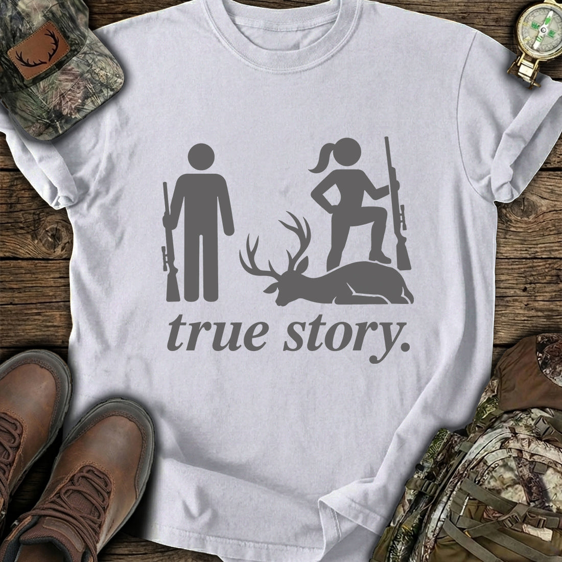 Hunting Couple Deer T-Shirt product image 5