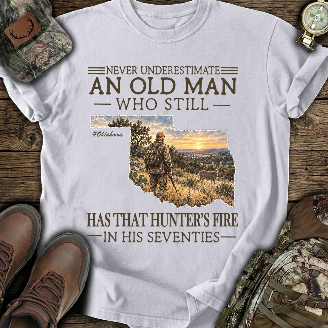 Oklahoma Hunter Fire T-Shirt product image 9