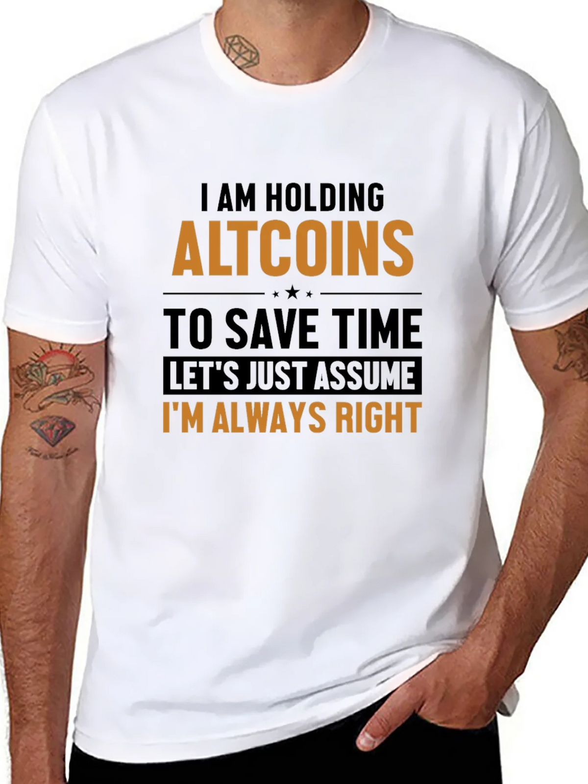 Altcoins Always Right Funny Crypto T-Shirt product image 7