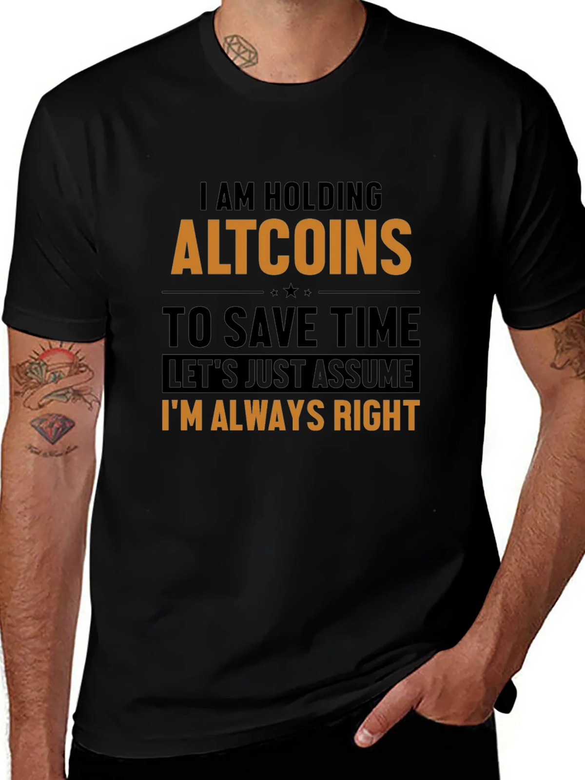 Altcoins Always Right Funny Crypto T-Shirt product image 1