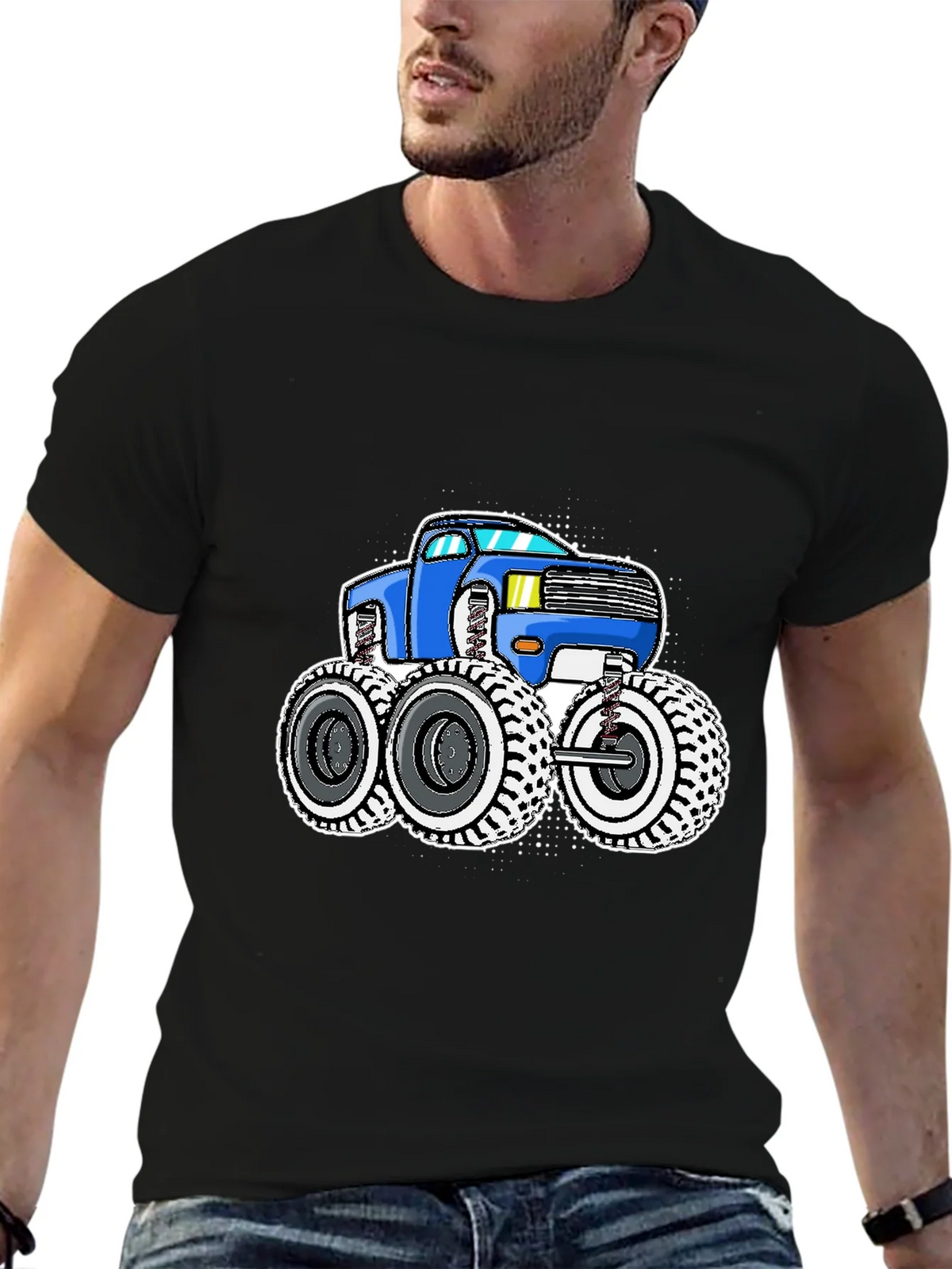 Monster Truck Graphic Tee - Black product image 5