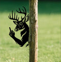 Funny Deer Hunting Metal Sign WITH LED/WITHOUT LED - Humorous Buck Yard Decor