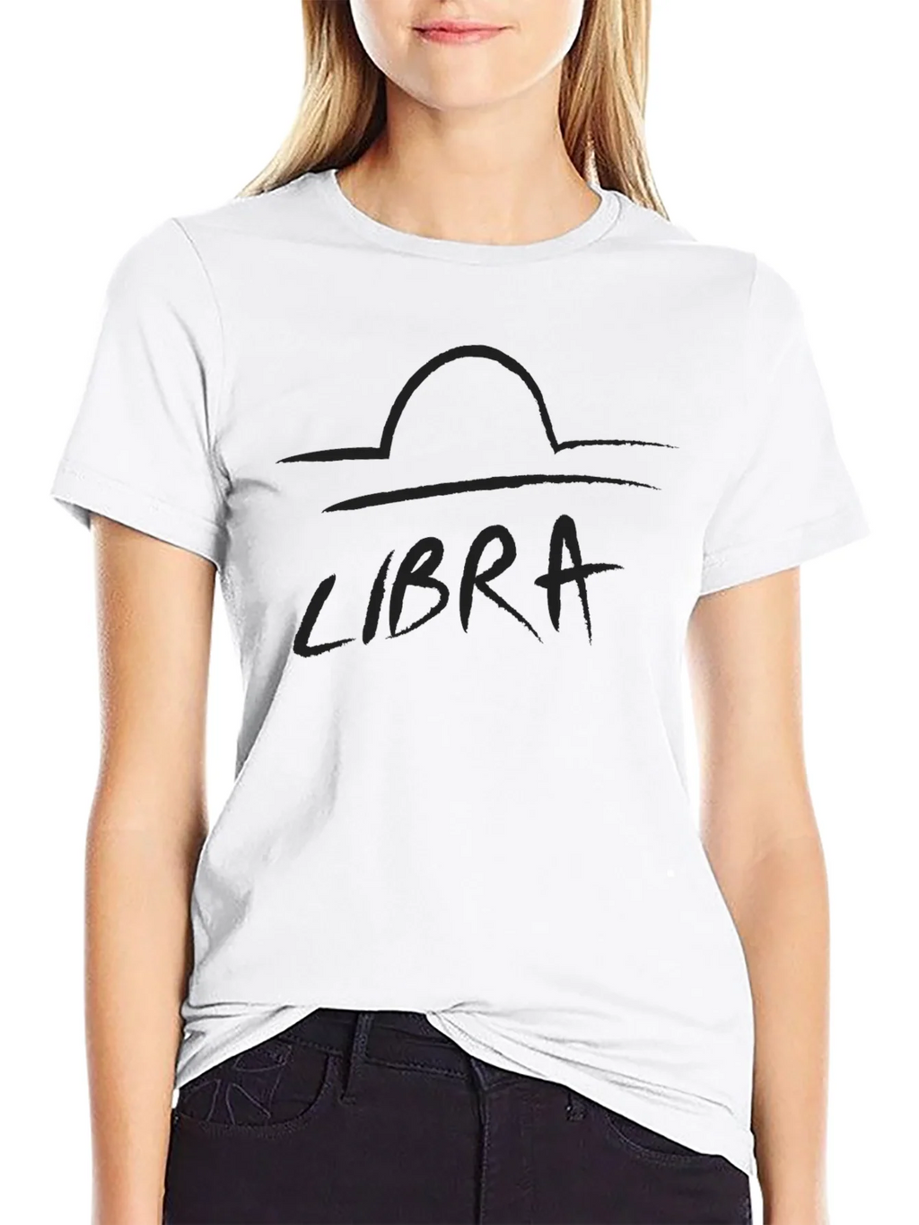 Libra Zodiac Black Graphic Tee product image 8