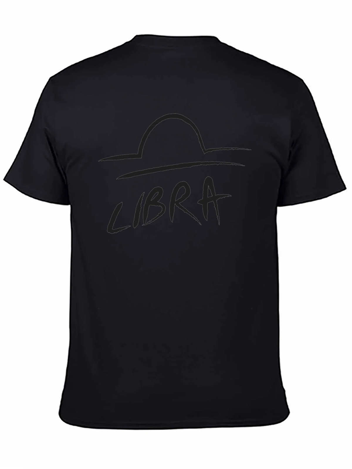Libra Zodiac Black Graphic Tee product image 4