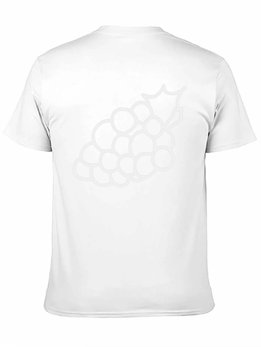Grape Outline Graphic Tee - Casual Black T-Shirt product image 10