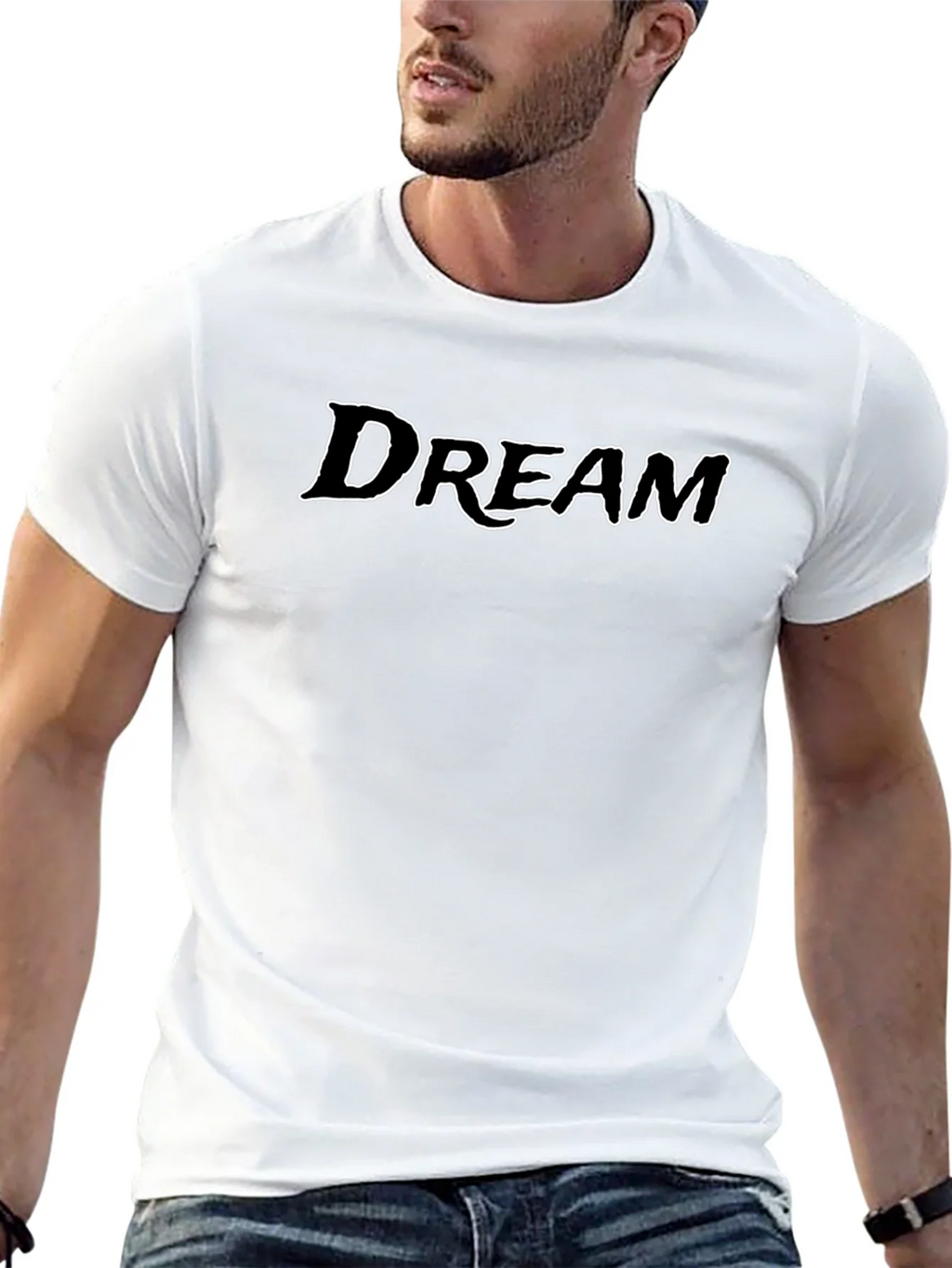 Black DREAM Graphic Tee - Soft Cotton Blend product image 7