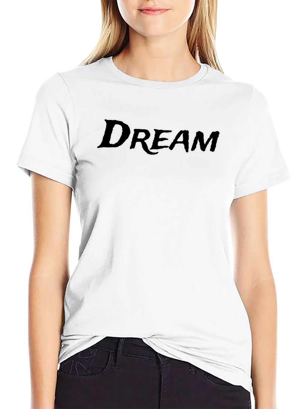 Black DREAM Graphic Tee - Soft Cotton Blend product image 4
