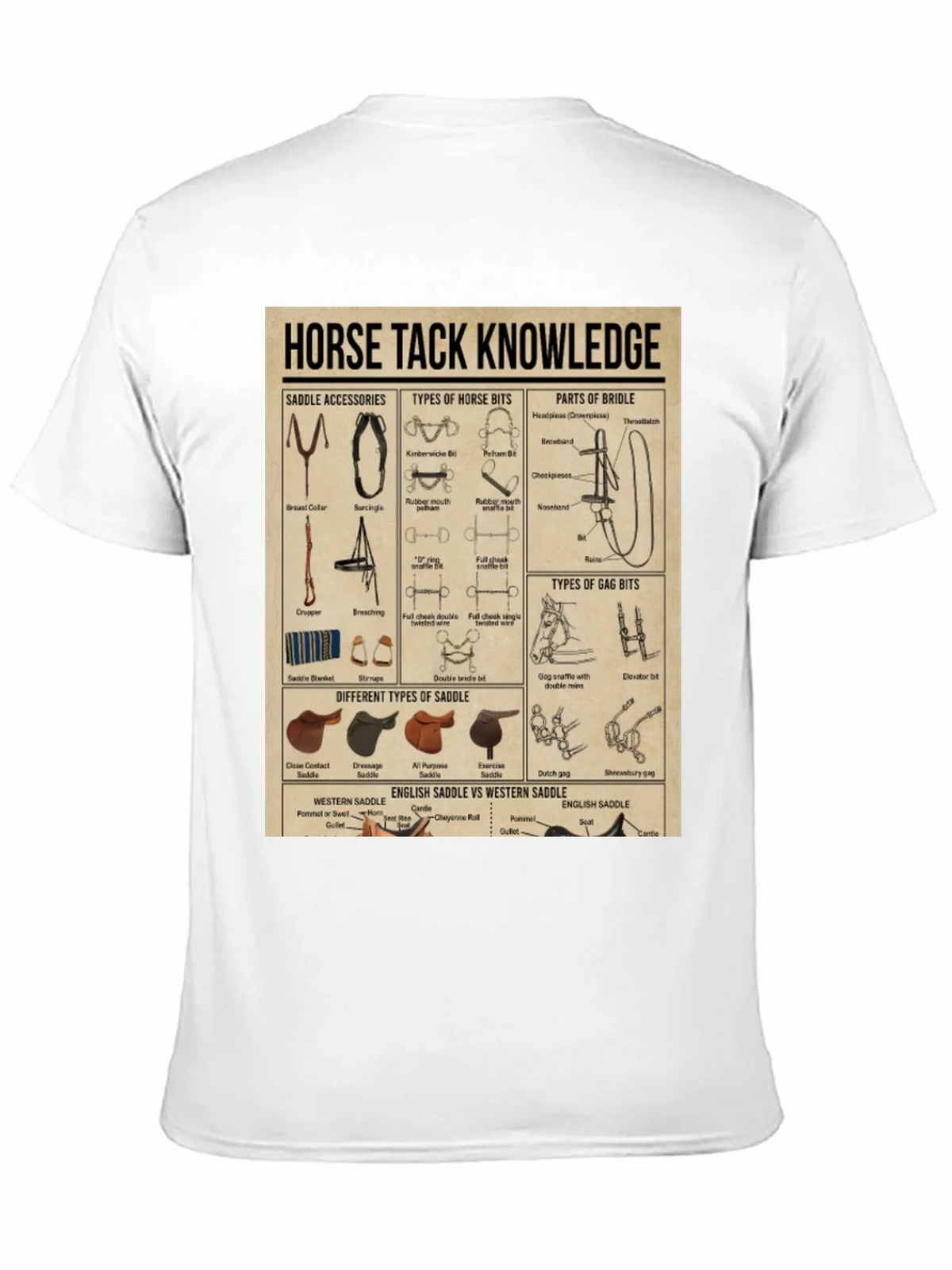 Horse Tack Knowledge Graphic T-Shirt product image 10