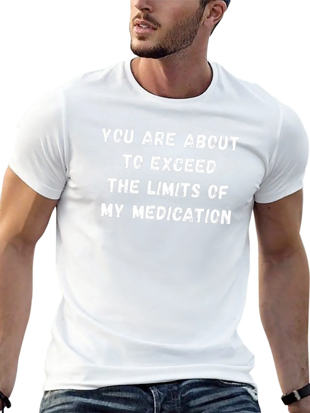 Sarcastic Medication Limits Black T-Shirt product image 12