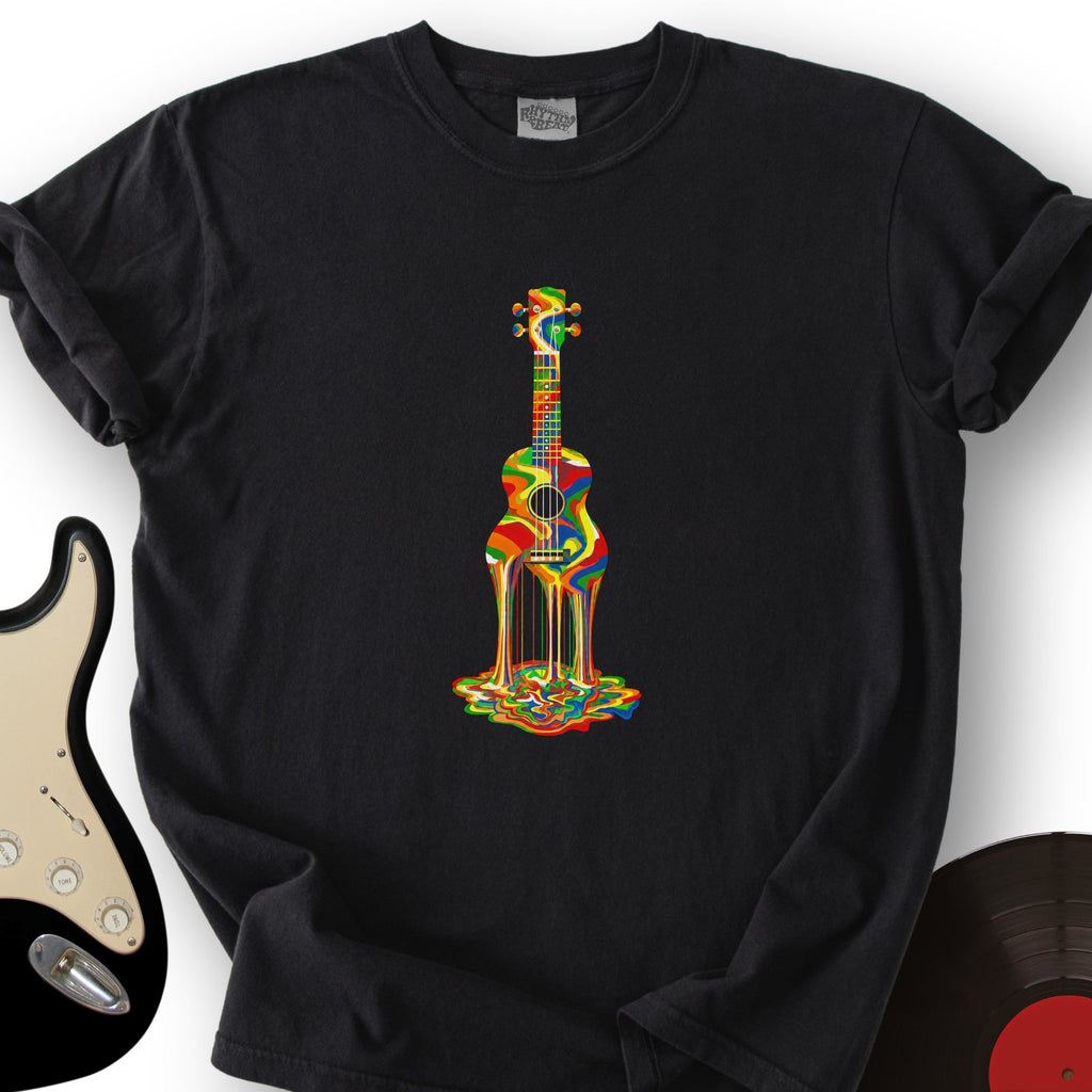 Melting Rainbow Ukulele T-Shirt product image 1