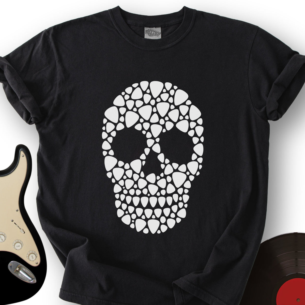 Guitar Pick Skull T-Shirt product image 1