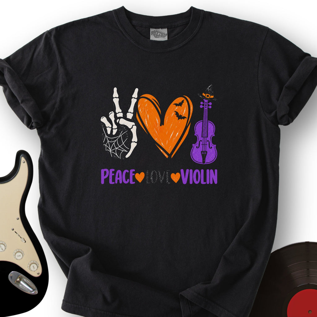 Peace Love Violin T-Shirt product image 1