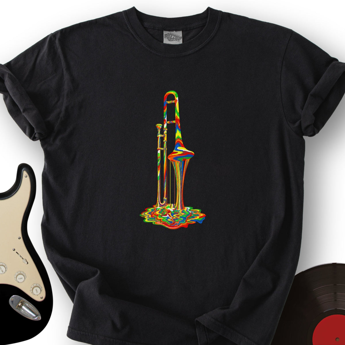 Melting Rainbow Trombone T-Shirt product image 1
