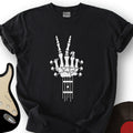 Skeleton Peace Guitar T-Shirt product image 1