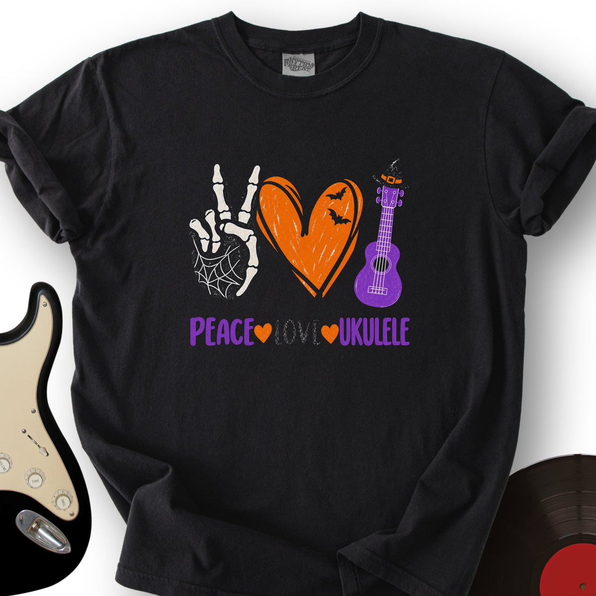 Peace Love Ukulele T-Shirt product image 1