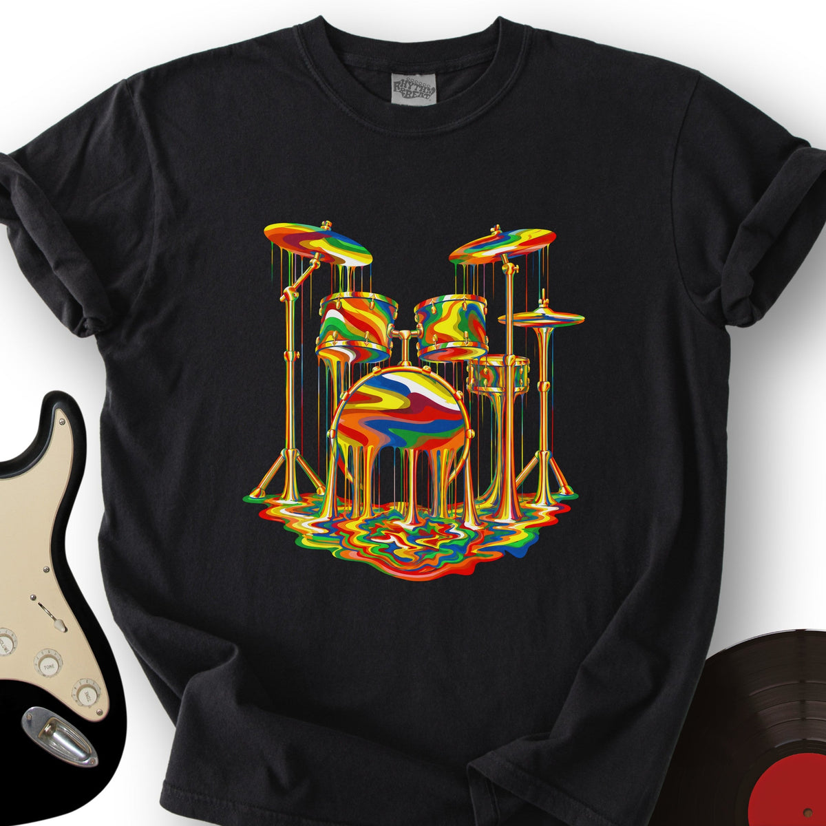 Melting Rainbow Drums T-Shirt product image 1