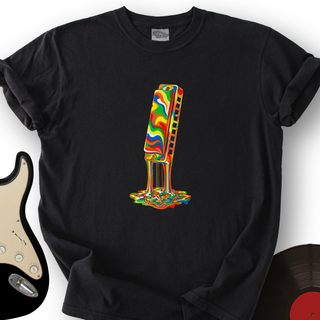 Melting Rainbow Harmonica T-Shirt product image 1