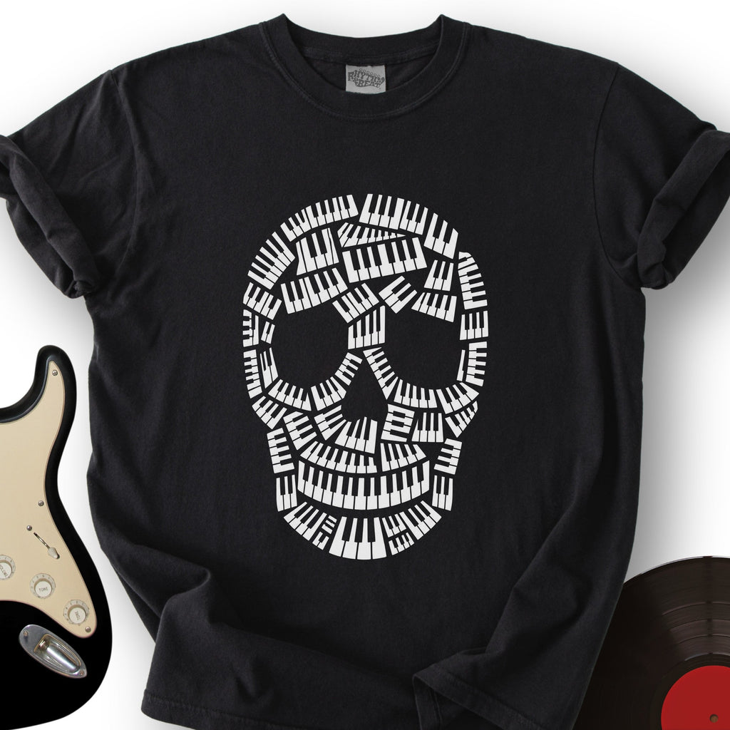 Piano Key Skull T-Shirt product image 1