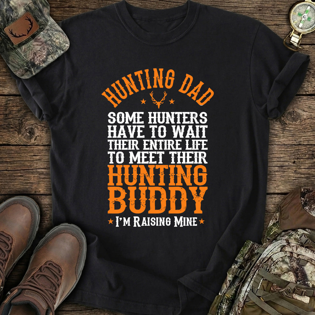 Hunting Dad Funny Buddy T-Shirt product image 1