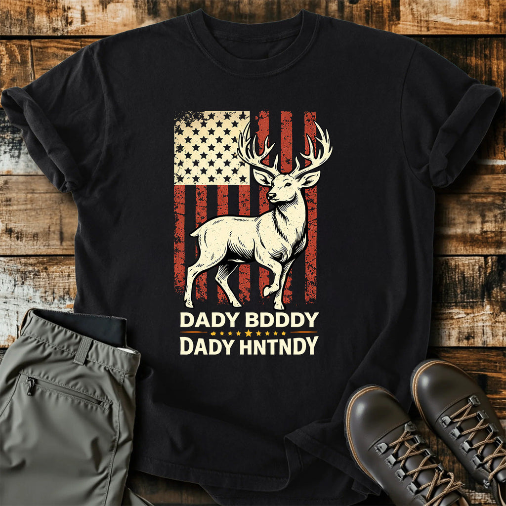 American Deer Hunting Dad T-Shirt product image 3