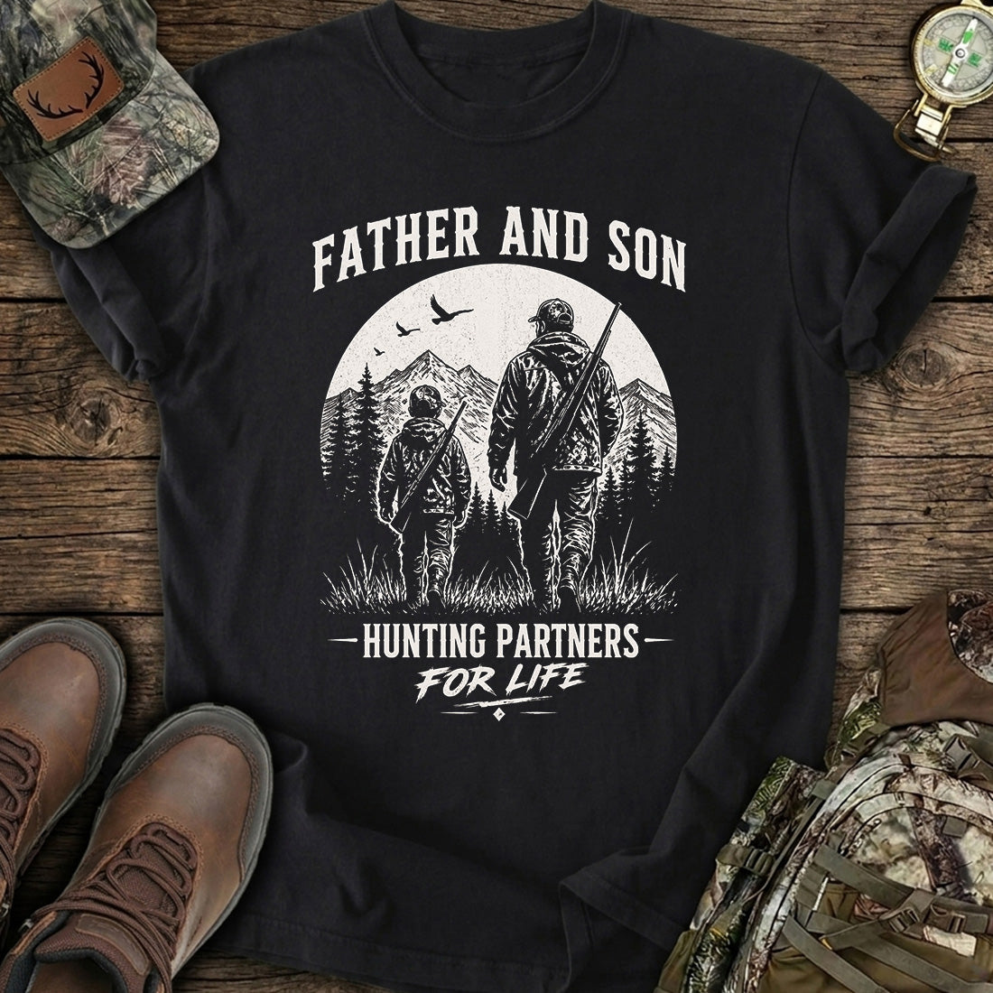 Father Son Hunting Partners T-Shirt product image 1