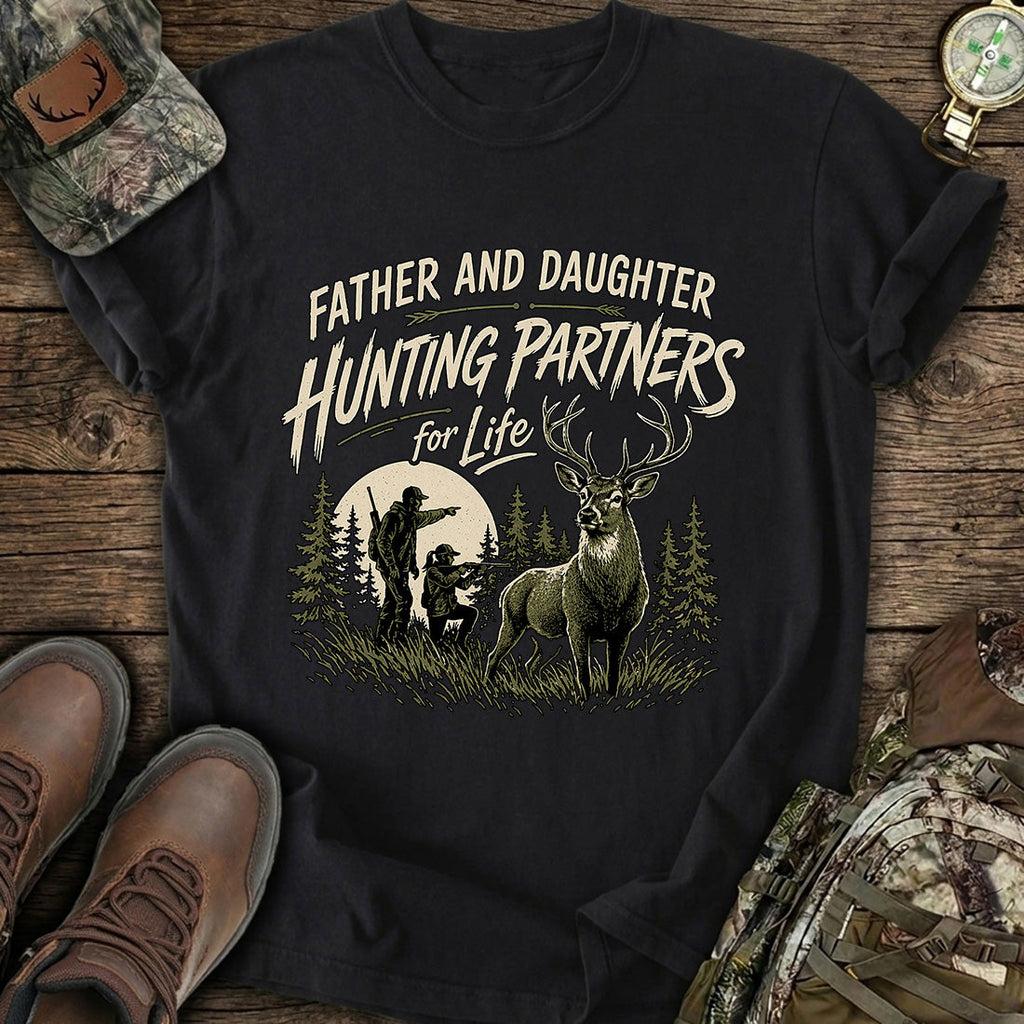 Father Daughter Hunting T-Shirt product image 1