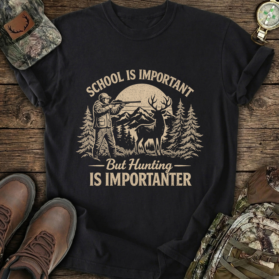 Funny Deer Hunting T-Shirt product image 2