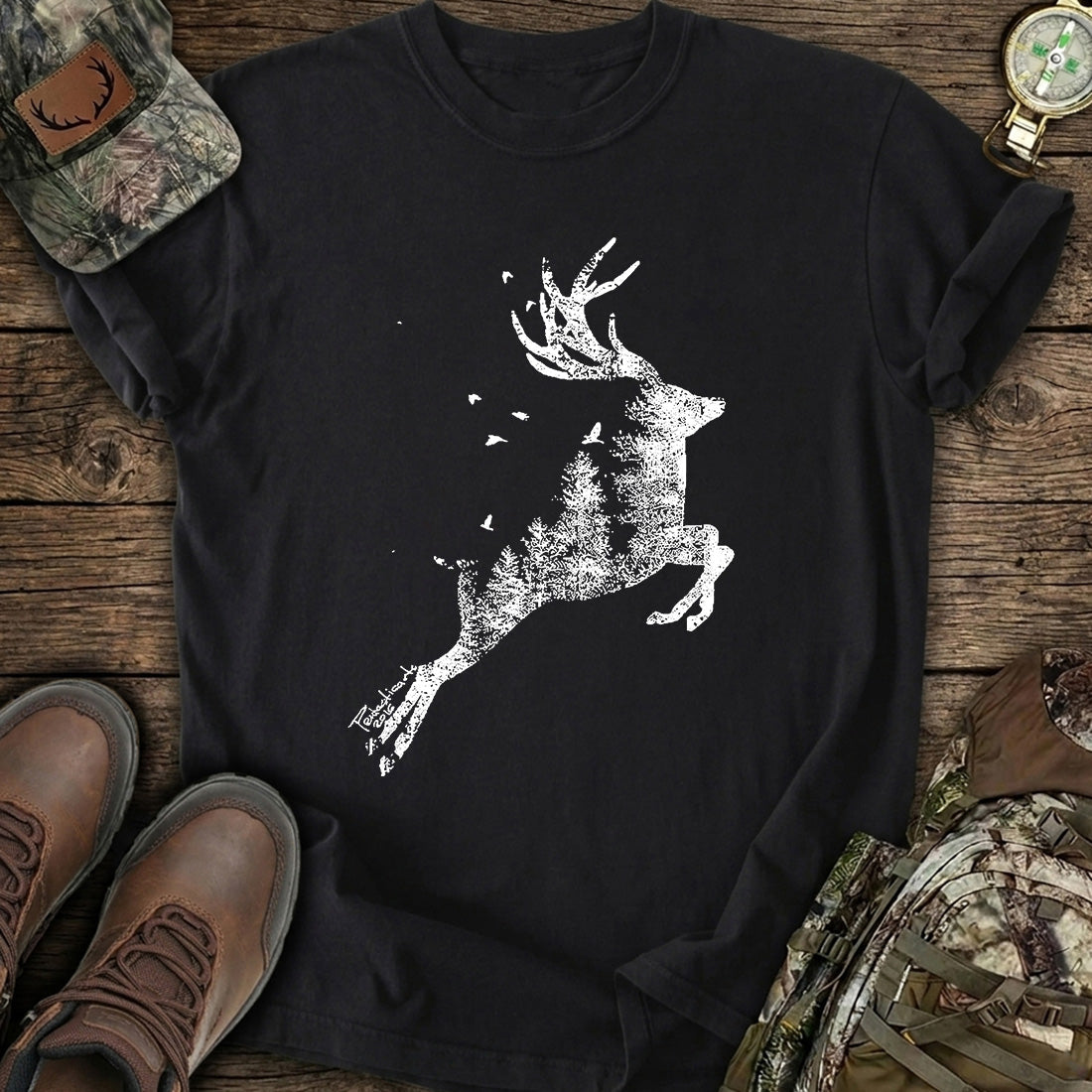 Vintage Deer Hunter T-Shirt product image 3
