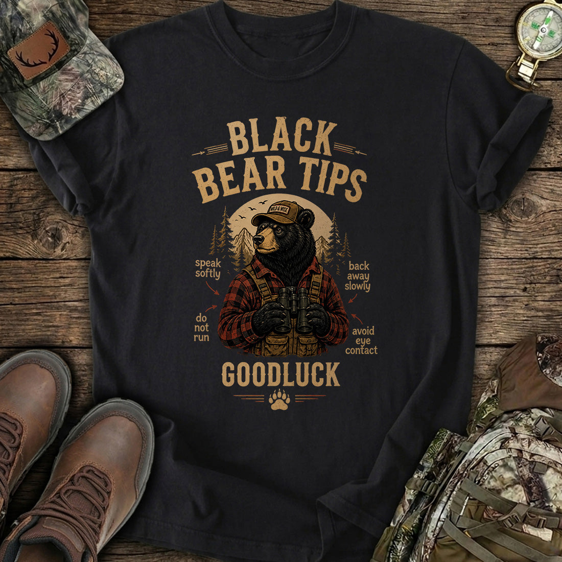Black Bear Hunt T-Shirt product image 1