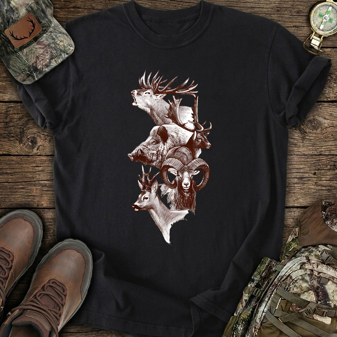 Big Game Hunting Animals T-Shirt product image 1