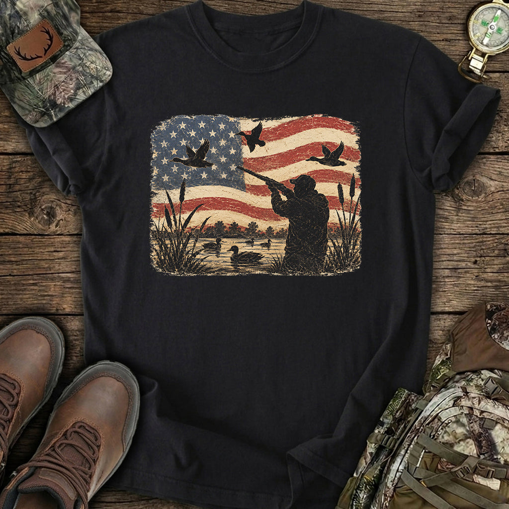 Patriotic Duck Hunting T-Shirt product image 4