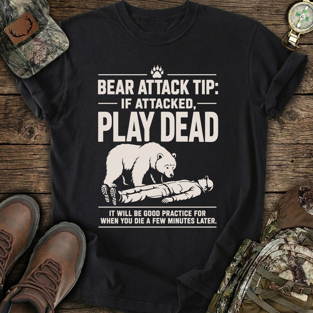 Bear Attack Humor T-Shirt product image 2