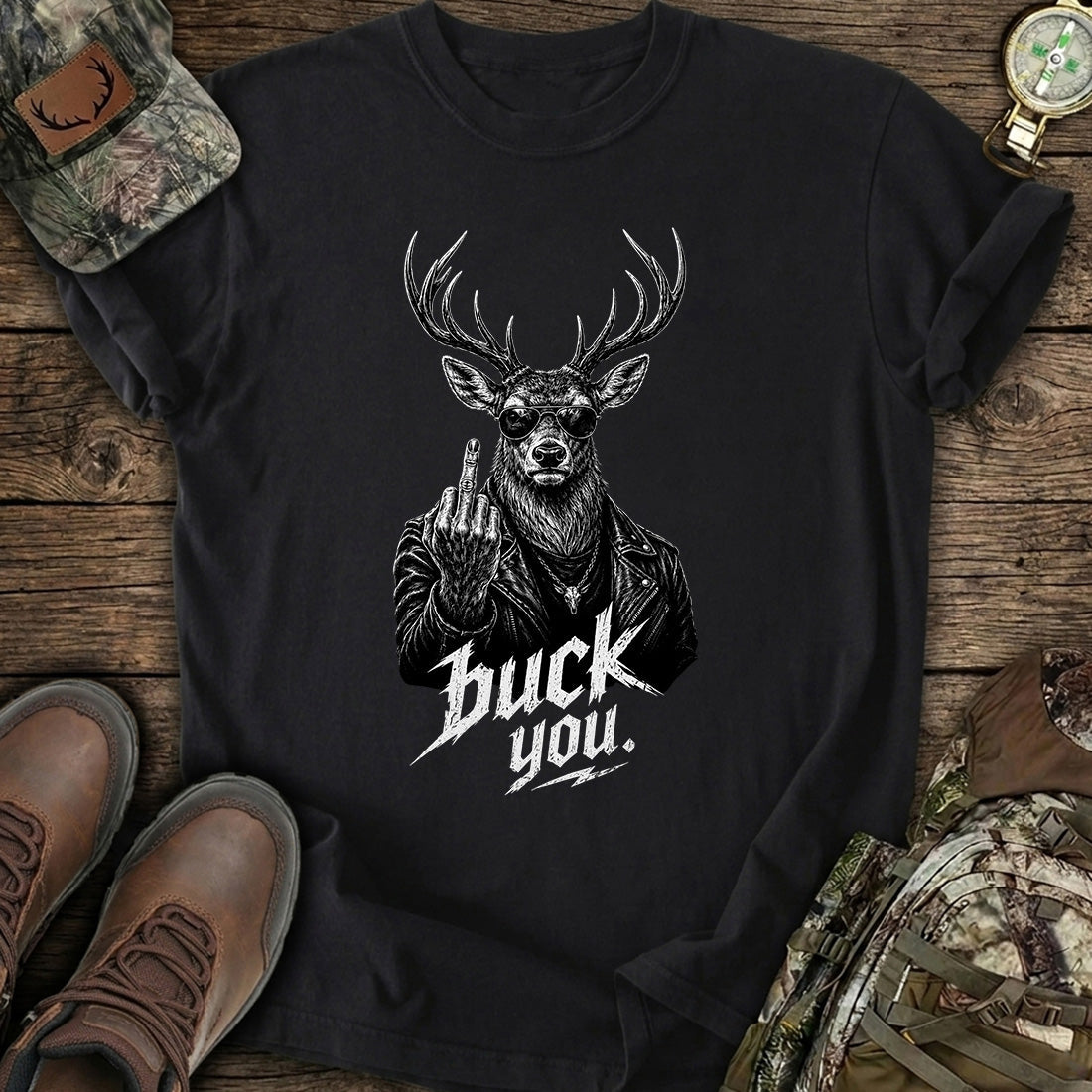 Buck You Deer Funny T-Shirt product image 1