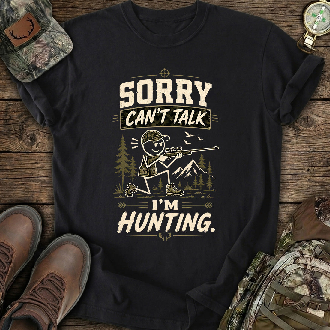 Sorry I'm Hunting T-Shirt product image 1
