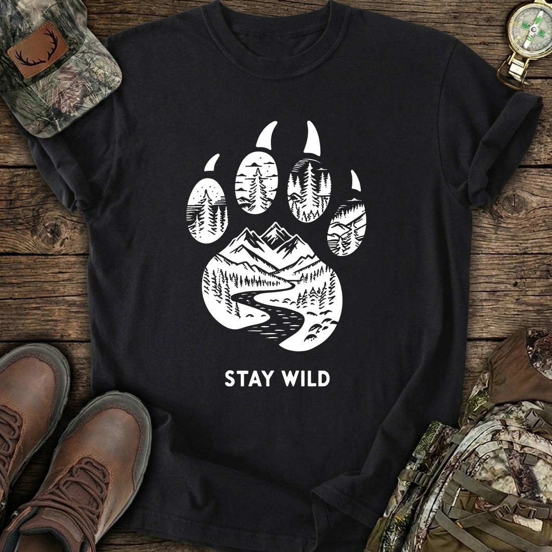 Stay Wild Bear T-Shirt product image 1