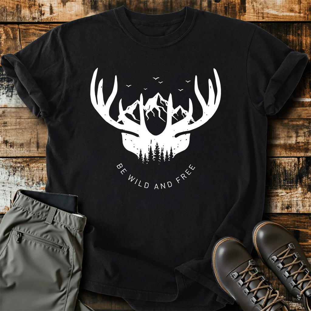 Be Wild And Free Deer T-Shirt product image 7