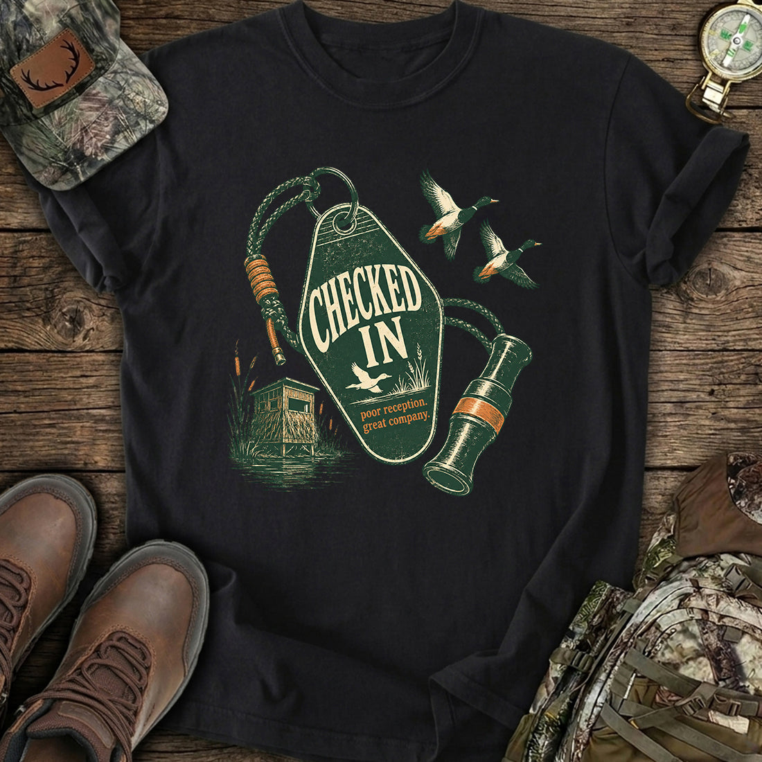 Checked In to Peace T-Shirt product image 4