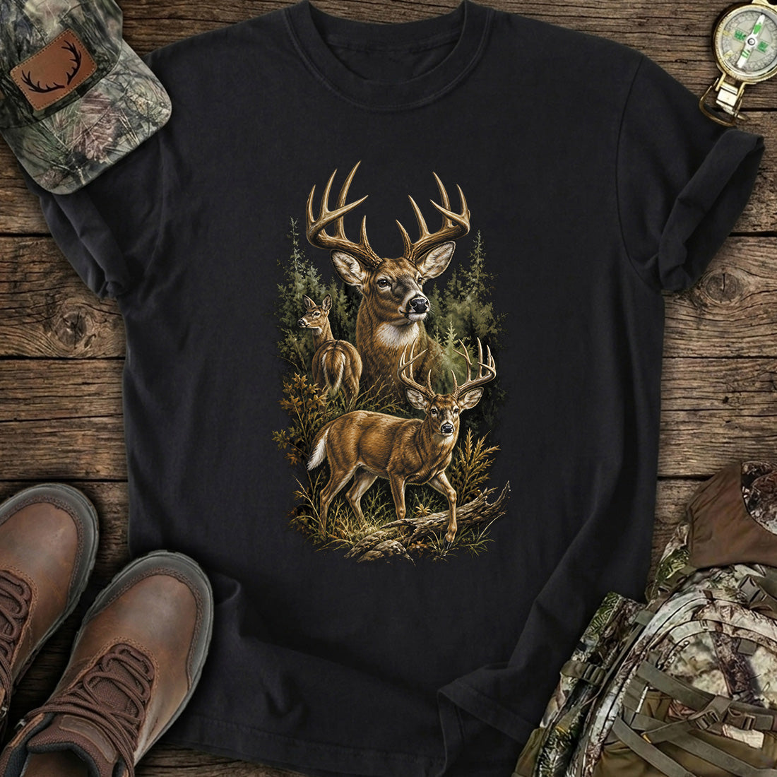 Whitetail Deer Hunting T-Shirt product image 1