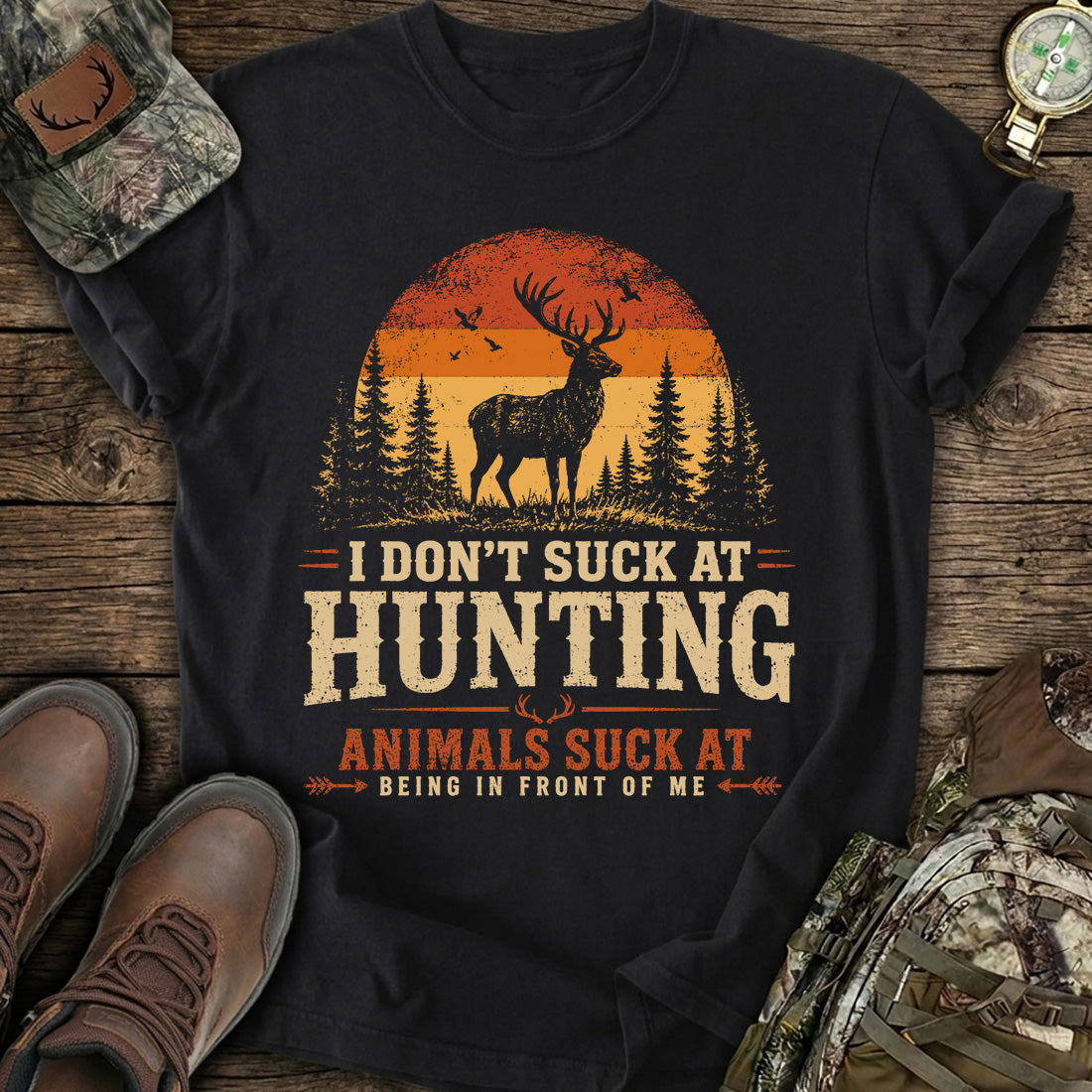 I Don't Suck At Hunting T-Shirt product image 1