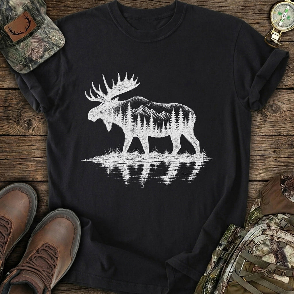 Vintage Moose Forest T-Shirt product image 2