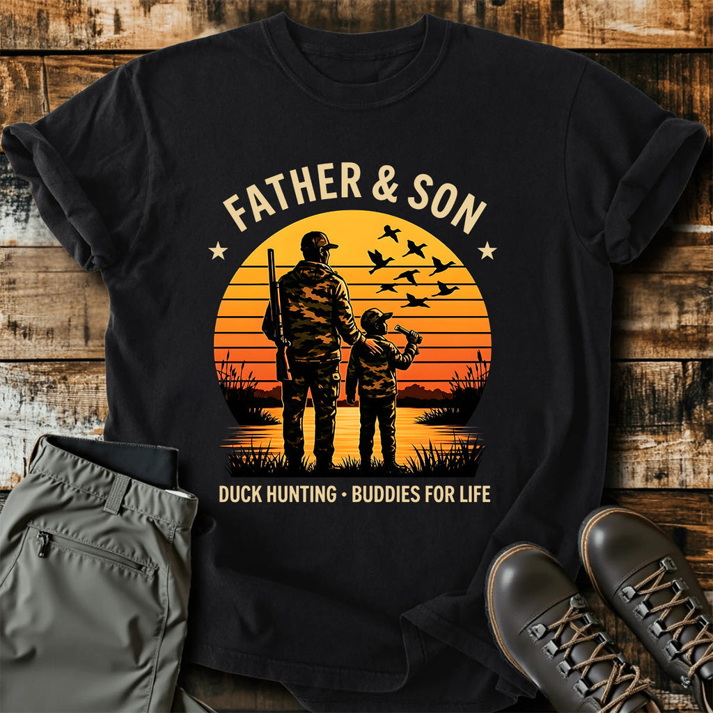 Father Son Duck Hunting T-Shirt product image 6