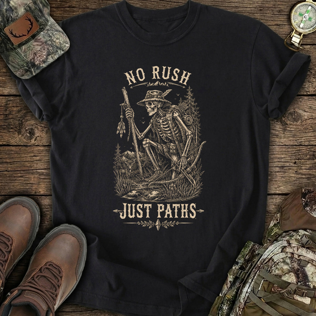 Skeleton Hunting Archer T-Shirt product image 1