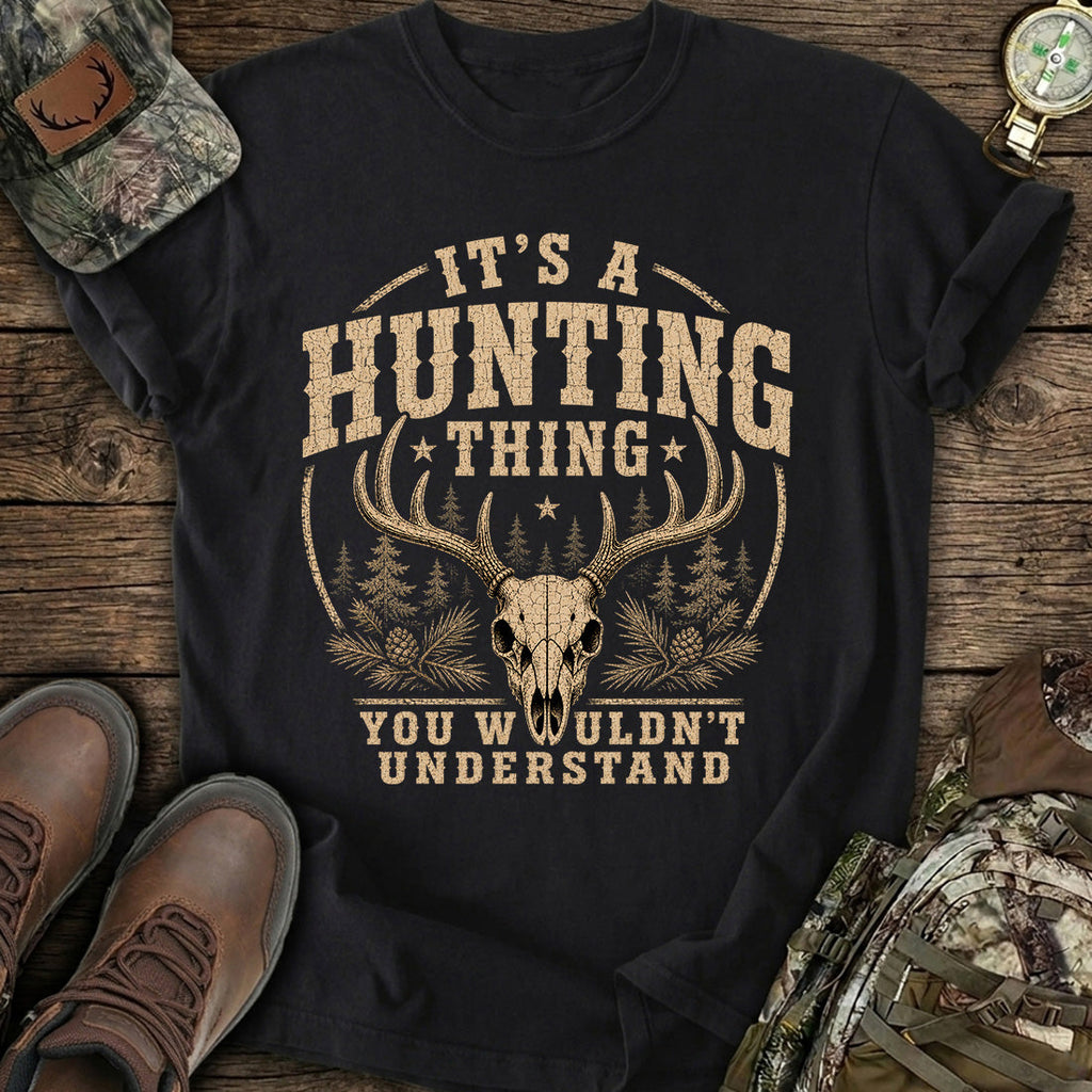 Vintage Hunting Skull T-Shirt product image 1