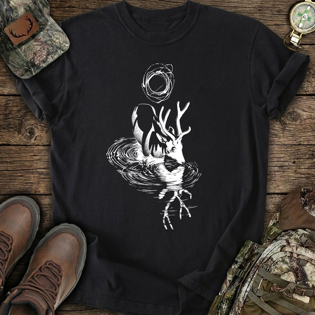 Eclipse Stag Spirit T-Shirt product image 4