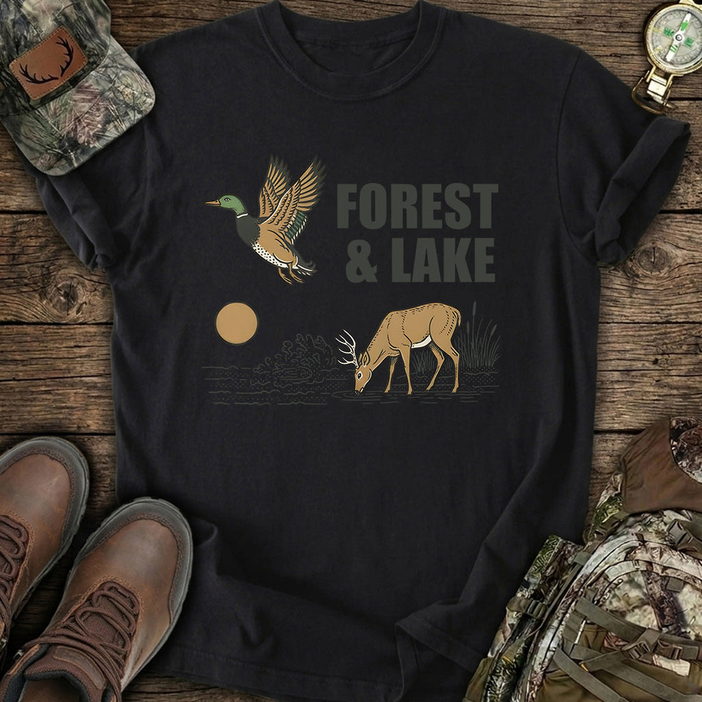 Forest Lake Deer T-Shirt product image 4