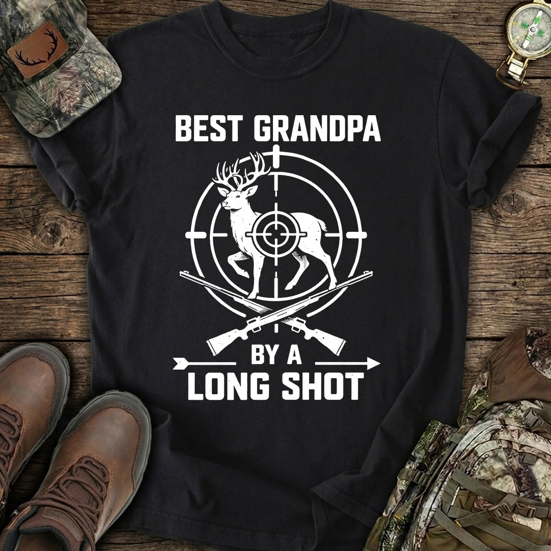 Best Grandpa Hunting Deer T-Shirt product image 1